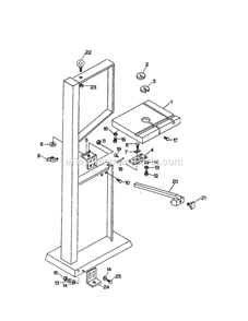 Table Diagram and Parts List for 351243951  Craftsman Band Saw
