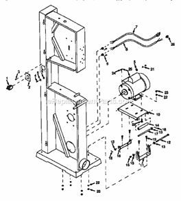 Part Location Diagram of 21412 Dynabrade VALVE ASSEMBLY