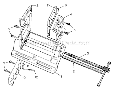 Unit Parts Diagram and Parts List for 35125152  Craftsman Vise