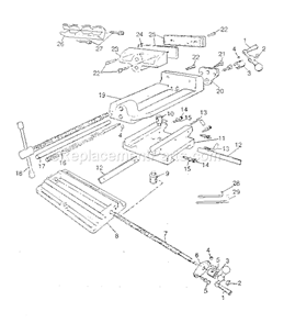 Part Location Diagram of 112100 Craftsman 4" #25275, 5" #25276