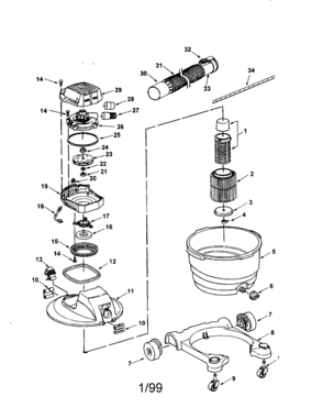 Part Location Diagram of 816345-1 Craftsman Table saw hex nut