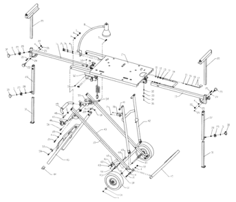Part Location Diagram of 42 Craftsman Slide leg