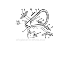 Bow Guide Assembly Diagram and Parts List for 35494  Craftsman Chainsaw