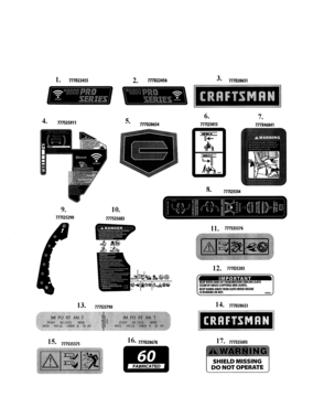 Part Location Diagram of 777D22456 MTD Decal