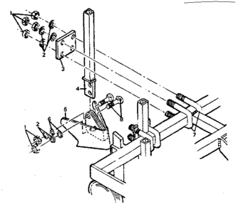 Furrower Attachment Diagram and Parts List for 486253192  Craftsman Tiller