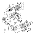 Engine Diagram and Parts List for 358354831  Craftsman Chainsaw