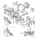 Main Frame Diagram and Parts List for 358354831  Craftsman Chainsaw