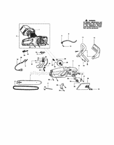 Page A Diagram and Parts List for 358341160  Craftsman Chainsaw