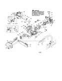 Chain / Bar / Handle Diagram and Parts List for 358348211  Craftsman Chainsaw