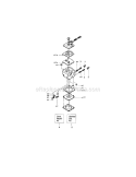 Carburetor Diagram and Parts List for 358348230  Craftsman Chainsaw