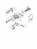 Housing-Fan / Chain / Bar Diagram and Parts List for 358348231  Craftsman Chainsaw