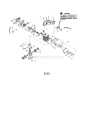 Cylinder / Crankcase Diagram and Parts List for 358348232  Craftsman Chainsaw