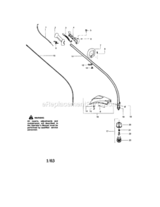 Page A Diagram and Parts List for 358348321  Craftsman Trimmer