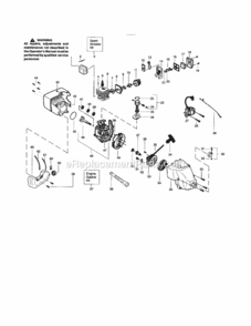 Page B Diagram and Parts List for 358348340  Craftsman Trimmer