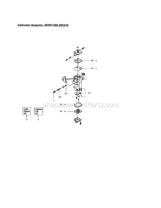 Page C Diagram and Parts List for 358348360  Craftsman Trimmer