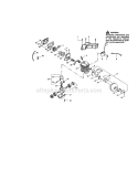 Crankcase / Crankshaft Diagram and Parts List for 358350201  Craftsman Chainsaw