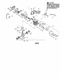 Cylinder / Shield / Crankshaft Diagram and Parts List for 358350202  Craftsman Chainsaw