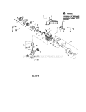 Cylinder / Shield / Crankshaft Diagram and Parts List for 358350240  Craftsman Chainsaw