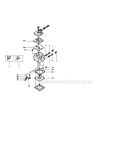 Carburetor Diagram and Parts List for 358350360  Craftsman Chainsaw