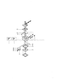 Carburetor Diagram and Parts List for 358350370  Craftsman Chainsaw