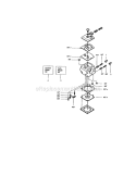 Carburetor Diagram and Parts List for 358350461  Craftsman Chainsaw