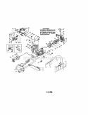 Fan Housing / Chain / Bar Diagram and Parts List for 358350481  Craftsman Chainsaw