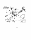 Chassis / Bar / Handle Diagram and Parts List for 358350540  Craftsman Chainsaw