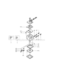 Carburetor Diagram and Parts List for 358350540  Craftsman Chainsaw