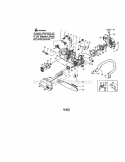 Chassis / Bar / Handle Diagram and Parts List for 358350570  Craftsman Chainsaw