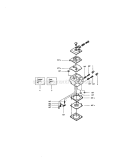 Carburetor Diagram and Parts List for 358350570  Craftsman Chainsaw