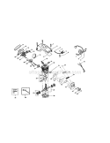 Cylinder / Muffler / Housing Diagram and Parts List for 358350590  Craftsman Chainsaw