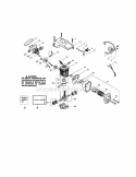 Shield / Cylinder / Crankshaft Diagram and Parts List for 358350601  Craftsman Chainsaw