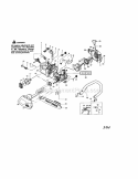 Chain / Bar / Handle Diagram and Parts List for 358350660  Craftsman Chainsaw