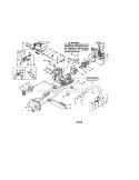 Chassis / Houing / Handle Diagram and Parts List for 358350801  Craftsman Chainsaw