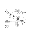 Carburetor / Fuel Tank Diagram and Parts List for 358350811  Craftsman Chainsaw
