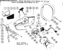 Handle Assembly Diagram and Parts List for 358350821  Craftsman Chainsaw