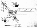 Cylinder Assembly Diagram and Parts List for 358350830  Craftsman Chainsaw