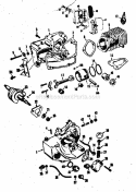 Main Frame Diagram and Parts List for 358350841  Craftsman Chainsaw