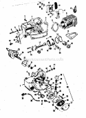 Pump Assembly Diagram and Parts List for 358350851  Craftsman Chainsaw