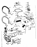 Gas Tank Top And Handle Diagram and Parts List for 358350852  Craftsman Chainsaw