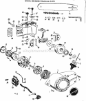 Page B Diagram and Parts List for 358350853  Craftsman Chainsaw