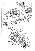 Crankshaft 10153 Diagram and Parts List for 358350860  Craftsman Chainsaw