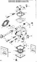 Carburetor Diagram and Parts List for 358350863  Craftsman Chainsaw