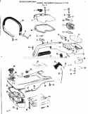 Handle Assembly Diagram and Parts List for 358350870  Craftsman Chainsaw
