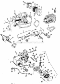 Page B Diagram and Parts List for 358350950  Craftsman Chainsaw