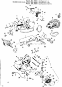 Pump Assembly Diagram and Parts List for 358350951  Craftsman Chainsaw