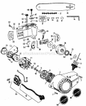 Flywheel Assembly Diagram and Parts List for 358350960  Craftsman Chainsaw