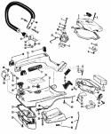 Handle Assembly Diagram and Parts List for 358350960  Craftsman Chainsaw