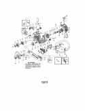 Chassis / Bar / Handle Diagram and Parts List for 358350992  Craftsman Chainsaw