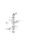 Carburetor Diagram and Parts List for 358351042  Craftsman Chainsaw